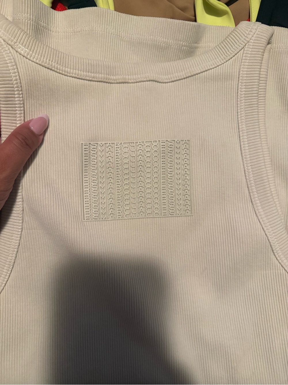 Marc Jacobs Cream Ribbed Top - Picture 4 of 4